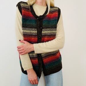 Vintage St John’s Bay vest chunky knit sweater